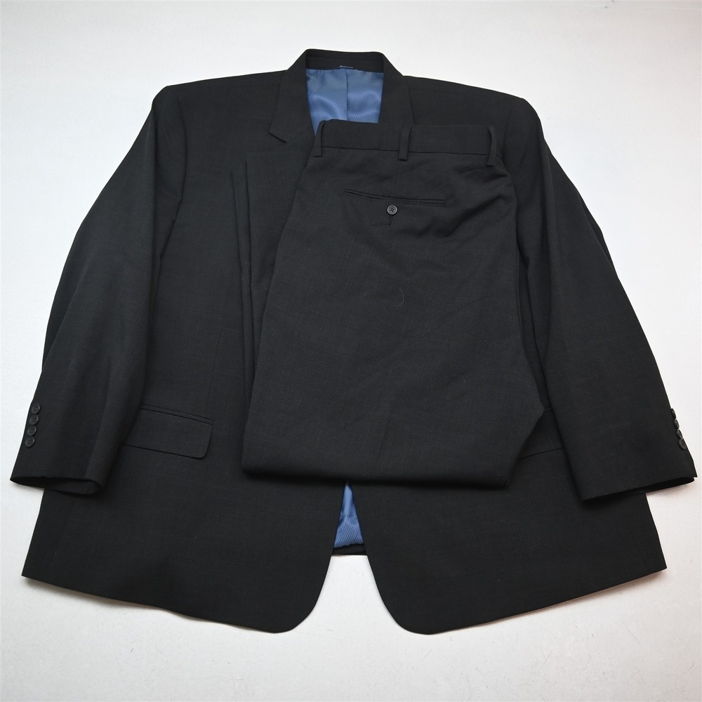 GS 58R 50x32 Gray Wool Mens Jacket Pants Suit